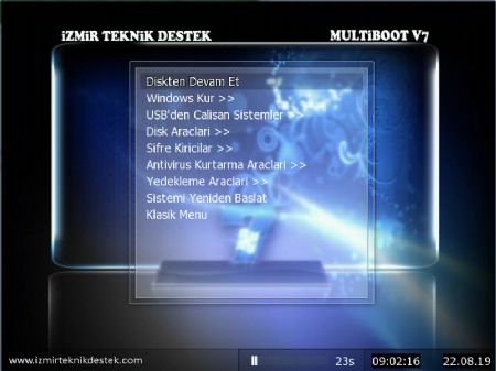 İzmir Teknik Destek USB Multiboot  V7.12